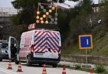 Νυχτερινές εργασίες διαγράμμισης στην Εθνική Οδό Θεσσαλονίκης- Ν. Μουδανιών