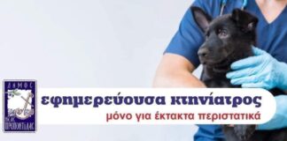 Εφημερία κτηνιάτρου το Σαββατοκύριακο στη Νέα Προποντίδα