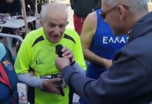 Αποθέωση για τον 90χρονο Γιώργο Θέμελη στον Ημιμαραθώνιο Καλαμπάκα – Τρίκαλα